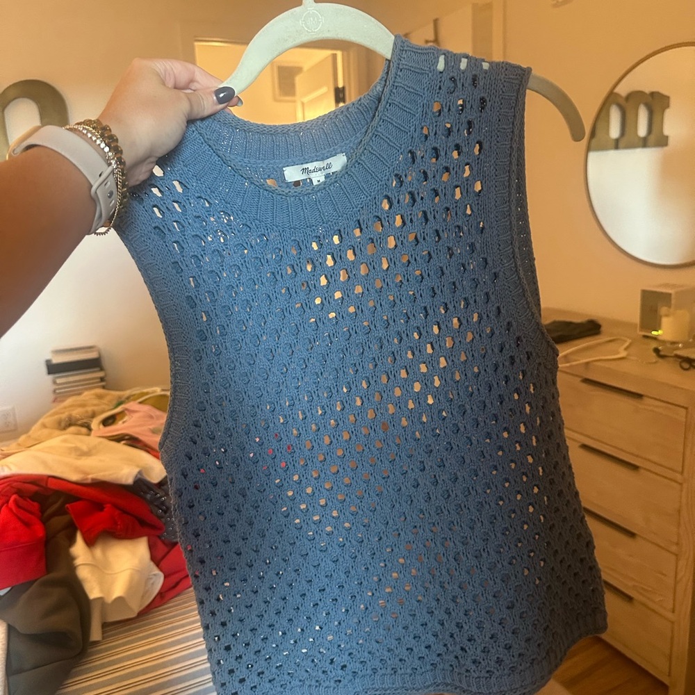 Madewell Perforated Knit Top